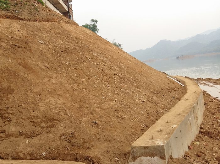 廣西梧州旺村水電站庫(kù)岸防護(hù)工程