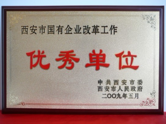 2009年5月，被西安市委、市政府評為西安市國企業(yè)改革工作優(yōu)秀單位